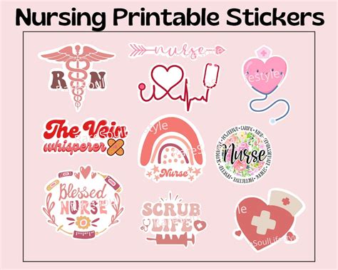 Nursing Stickers Printable
