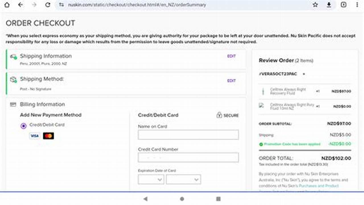 Nuskin Promo Code 2025
