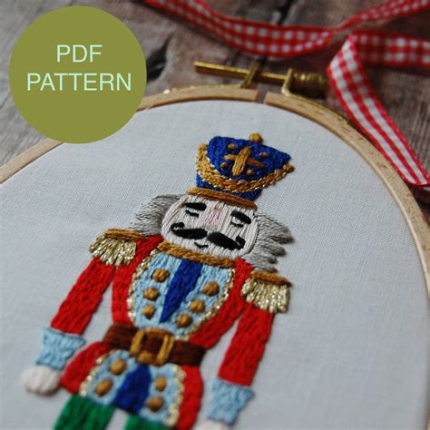 Nutcracker Hand Embroidery Pattern