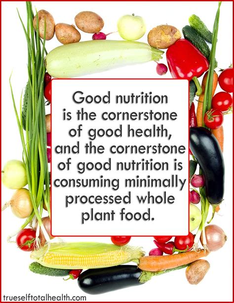 Nutrition is a cornerstone of good health