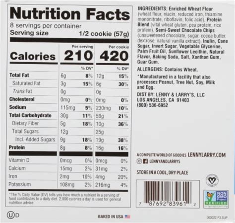 Nutritional Aspects of Plant-Based Cookies