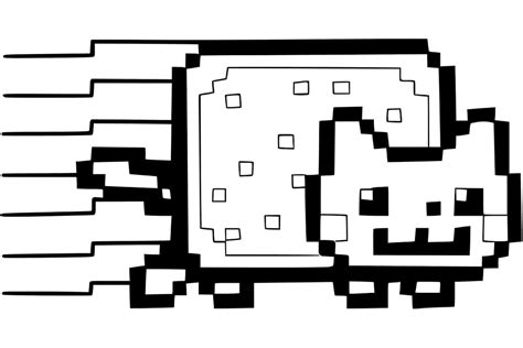 Nyan Cat Coloring Page