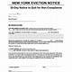 Nys Eviction Notice Template