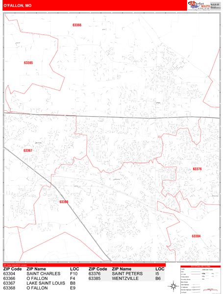 O'Fallon Missouri Street Map 2954074