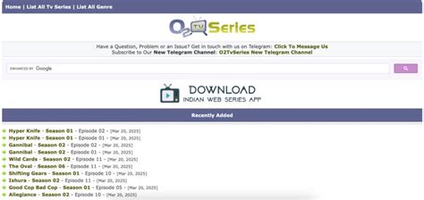 O2Tvseries's exclusive streaming features