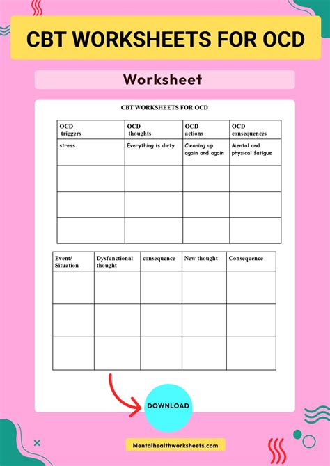 Ocd Cbt Worksheets