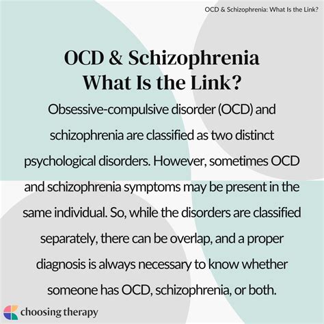 OCD and Schizophrenia: Overlapping Symptoms