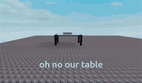 OH NO OUR TABLE IT\'S BROKEN!! - Roblox