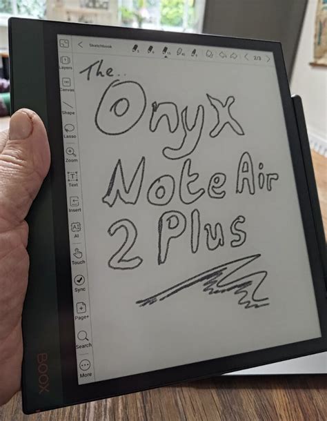 ONYX BOOX Note Air 2 lineament