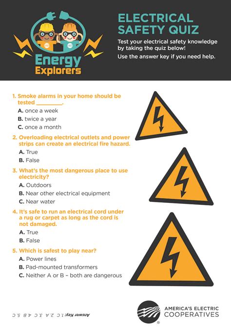 OSHA electrical safety quiz answers