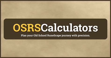 OSRS Skill Calculators