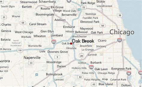 Oak Brook Illinois Map