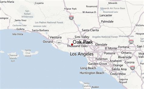 Oak Park California Map