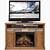 Oak Tv Console With Fireplace