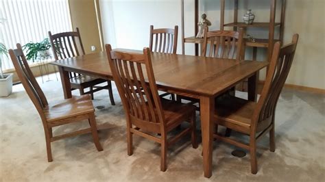 Oak Dining Room Table Chairs