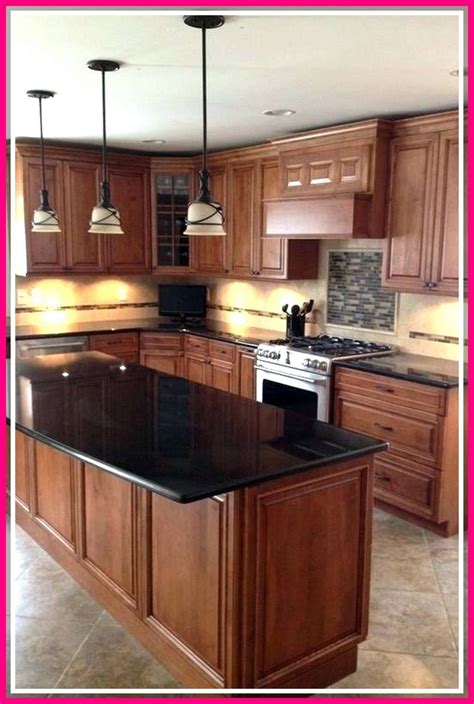 Oak Kitchens with Black Stainless Steel Appliances
