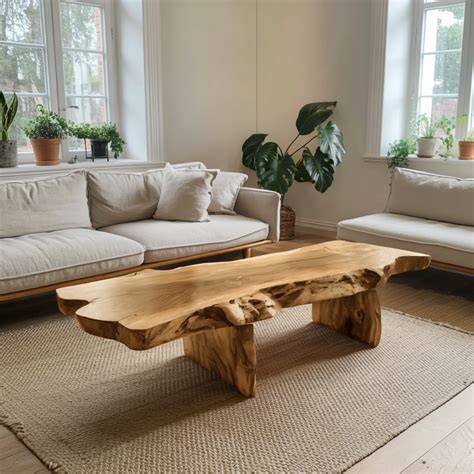 Oak Live-Edge Coffee Table