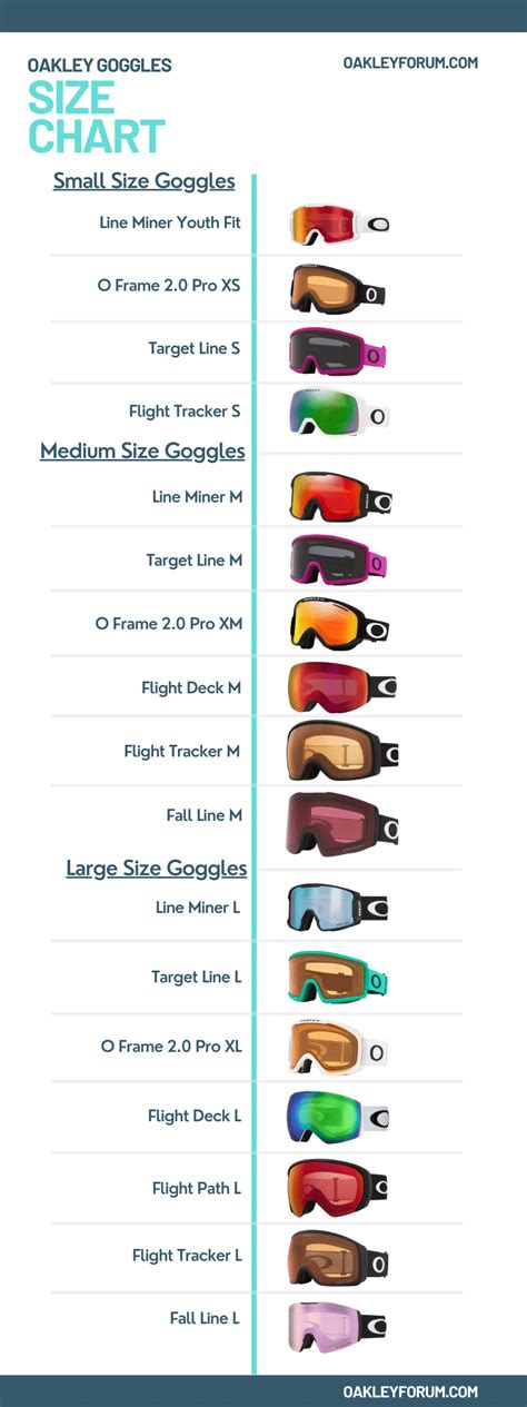 Oakley Snow Goggles Size Chart