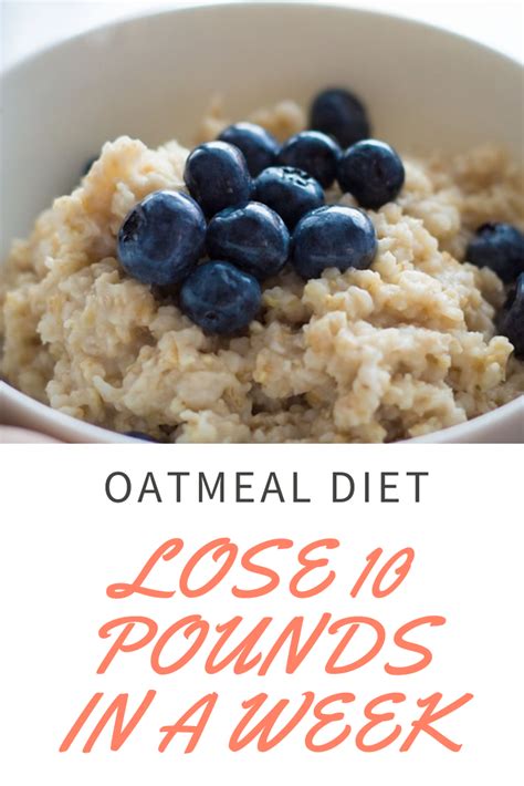 Oatmeal Diet Plan For Weight Loss My Dainty Kitchen