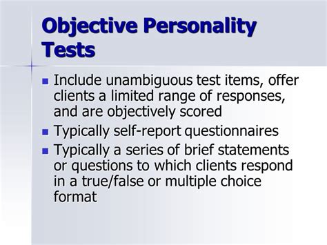 Objective Personality Tests Image