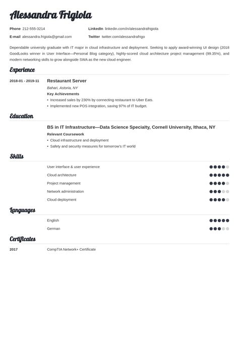 Objective Template Resume Examples