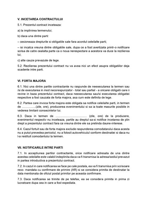 Obligațiile Comodantului