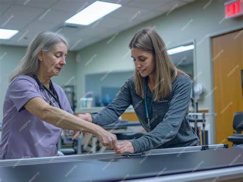 Occupational Therapist Helping Patient