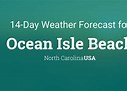 Ocean Isle beach weather forecast