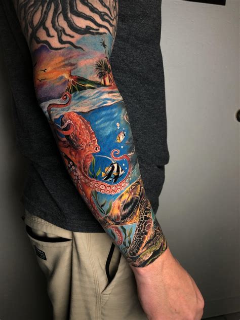Ocean Themed Tattoo