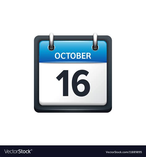 October 16th Calendar