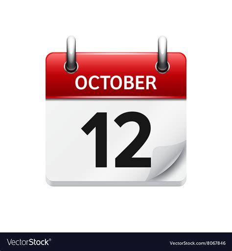 October 12th Calendar