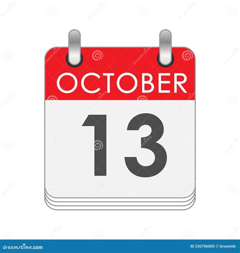 October 13 Calendar