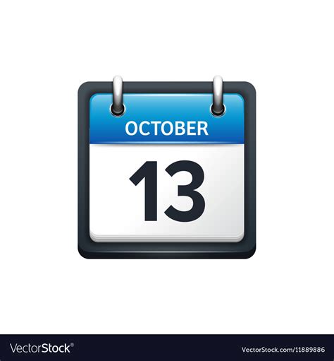 October 13th Calendar