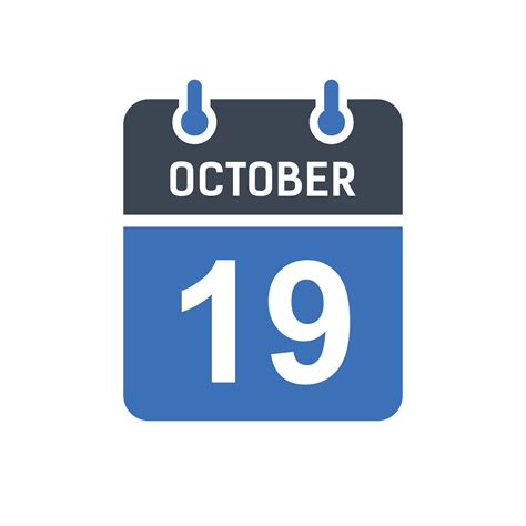 October 19 Calendar