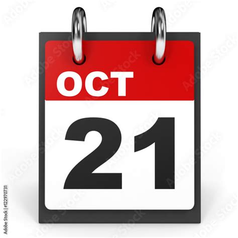 October 21st Calendar