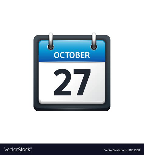 October 27th Calendar