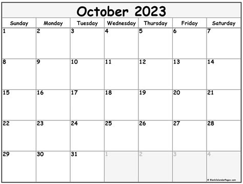 October 3023 Calendar