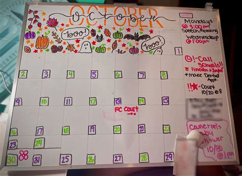 October Calendar Design Ideas