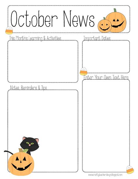 October Newsletter Template