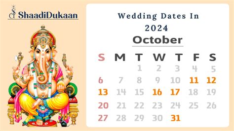 October Wedding Dates