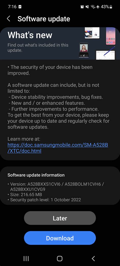 October update brings over 60 vulnerability fixes to the Galaxy A52s