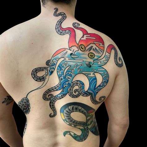 Colorful lovely octopus tattoo TattooMagz › Tattoo