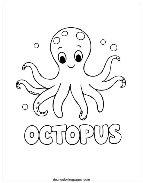 Octopus Coloring Pages