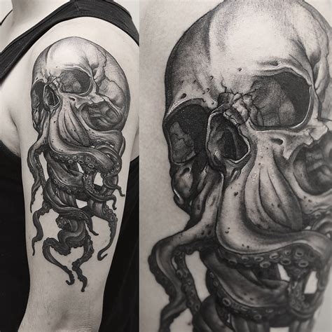 Octopus Skull Tattoo