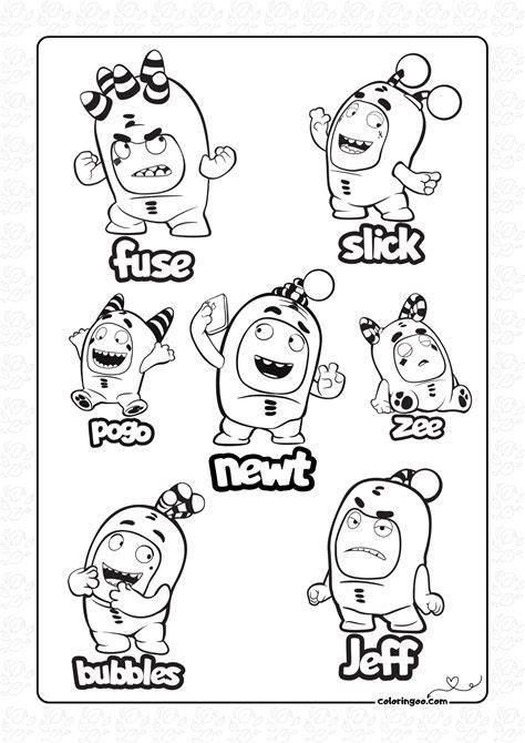 Oddbods Coloring Pages