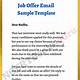 Offer Letter Template Email
