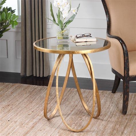 Offer Macy Gold End Table