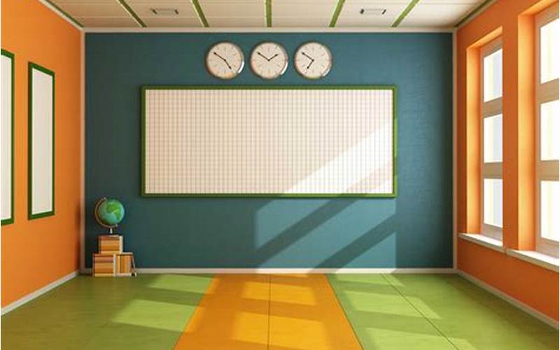 Office Classroom Interior Room Background Template
