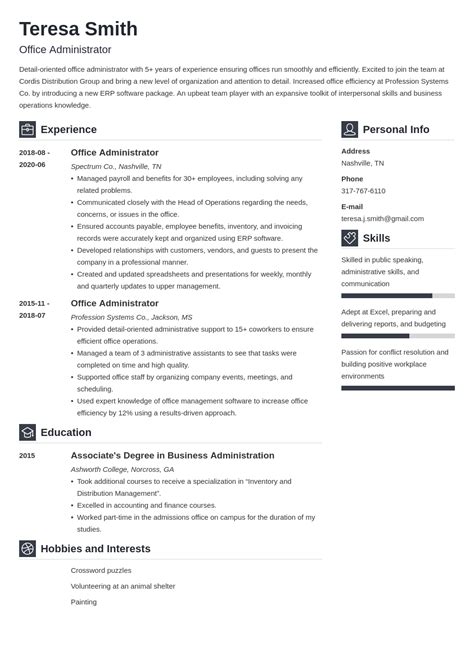 Office Administrator Job Description For Resume