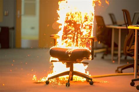 Office Chair On Fire